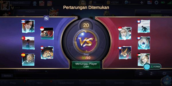 cara main Mobile legends di server india, jepang