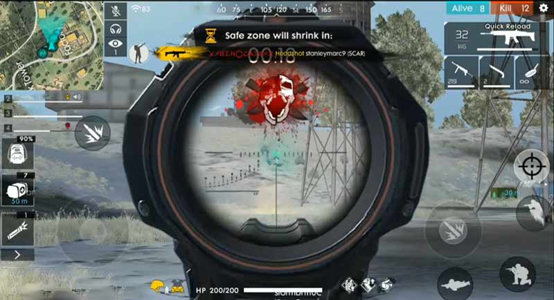 cheat free fire headshot