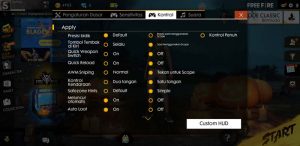 settingan pada trik scope free fire