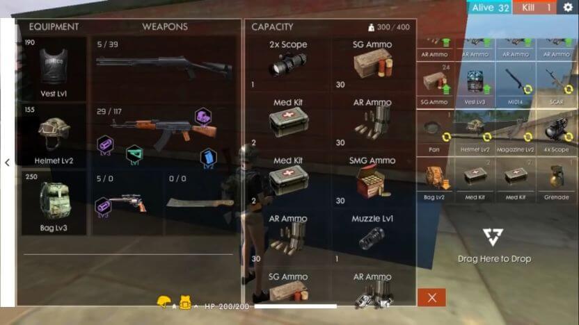 settingan shotgun free fire