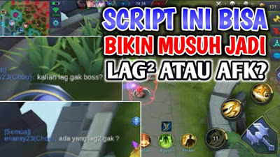 cheat Mobile Legends membuat musuh lag