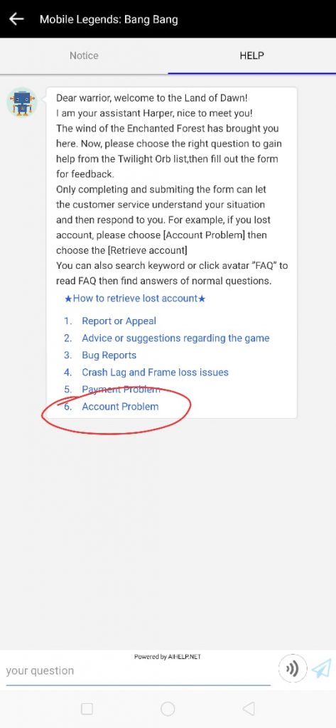bantuan di mobile legends