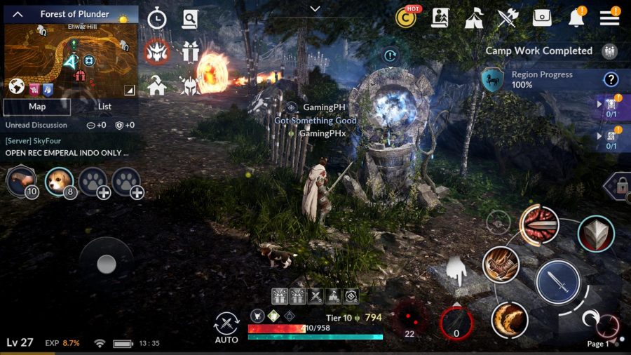 leveling black desert mobile