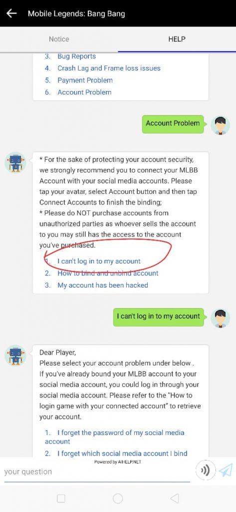 i cant login in to my account