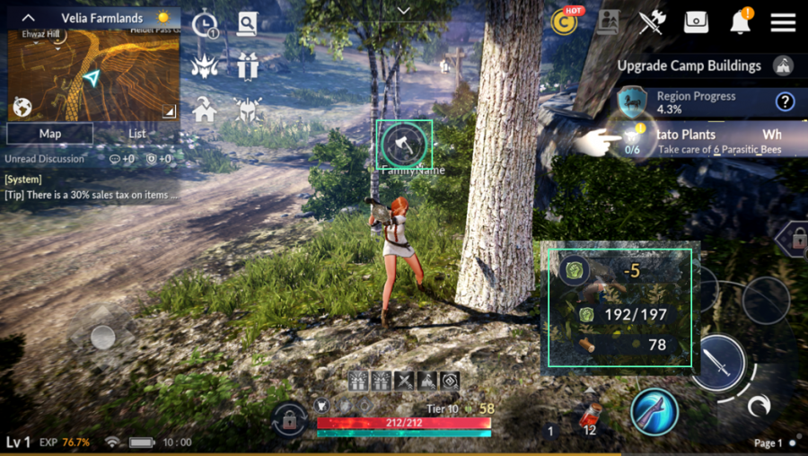 leveling black desert mobile