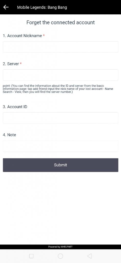 mengembalikan akun ML hilang lupa password