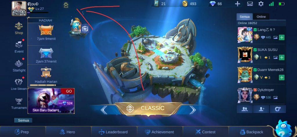 mengembalikan akun mobile legend