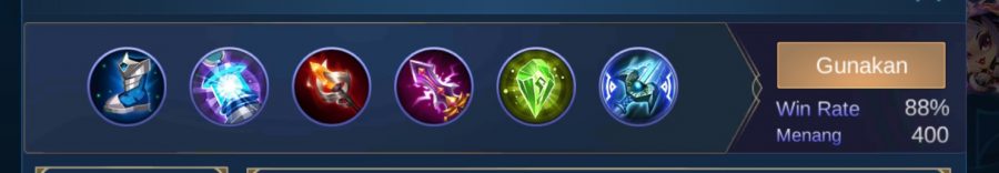 Build lunox Mage tersakit Mobile legends