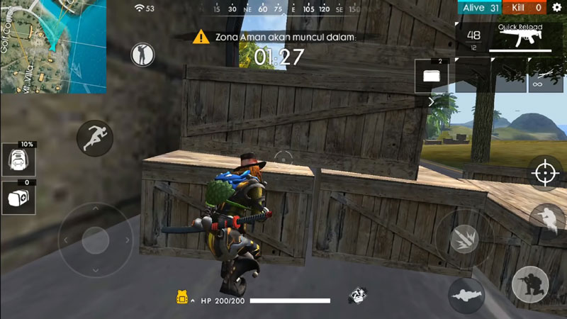 tempat camper free fire