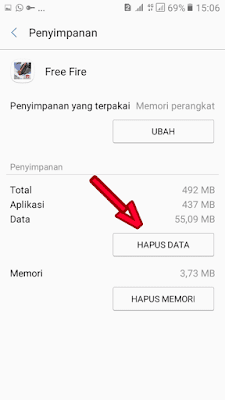 cara mengatasi free fire membaca info game