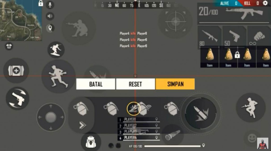 main 4 jari free fire