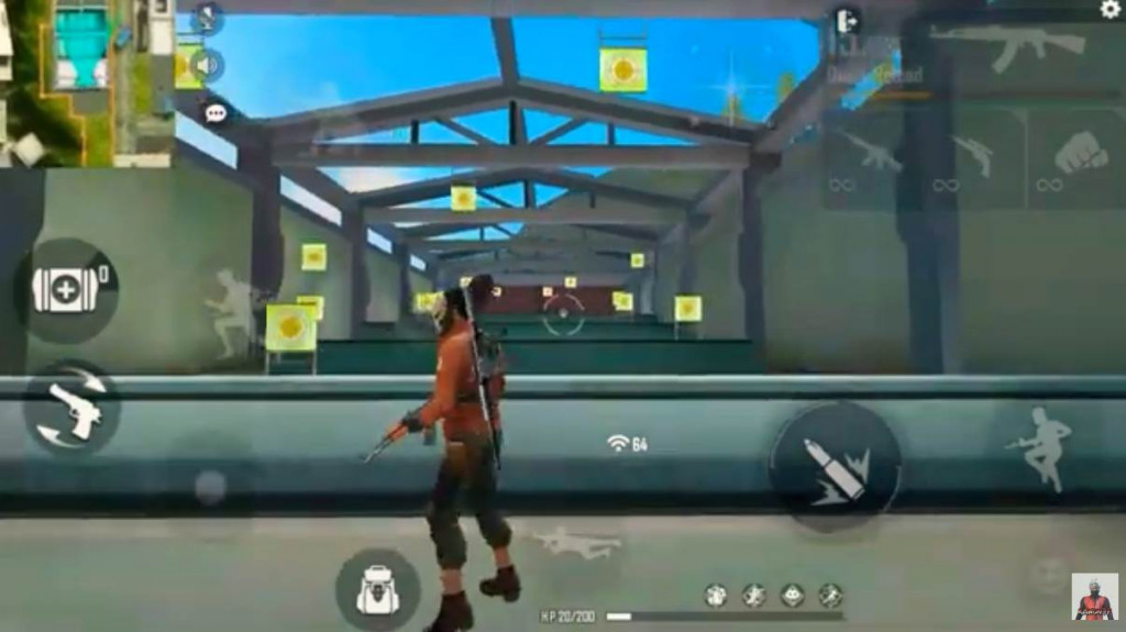 latihhan custom hud free fire