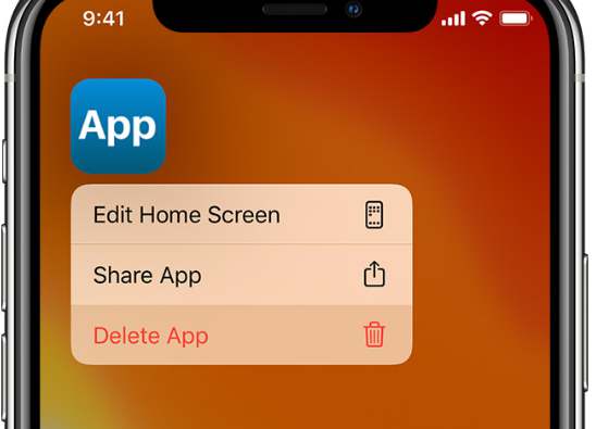 deleting apps iphone
