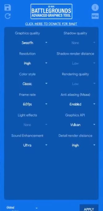 setting 60 fps bagt no lag