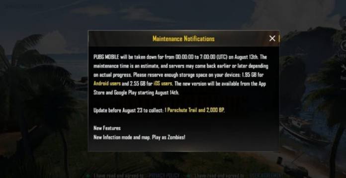 server pubg maintenance