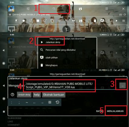 cara cheat pubg mobile liter terbaru work