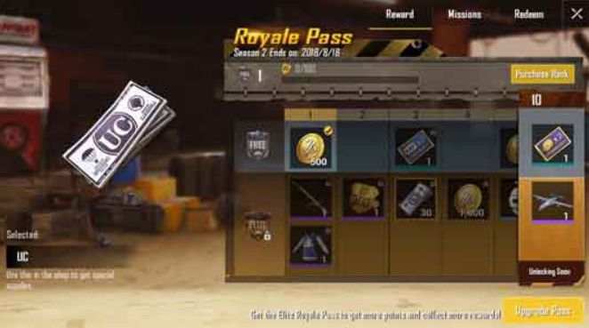 UC pubg mobile gratis