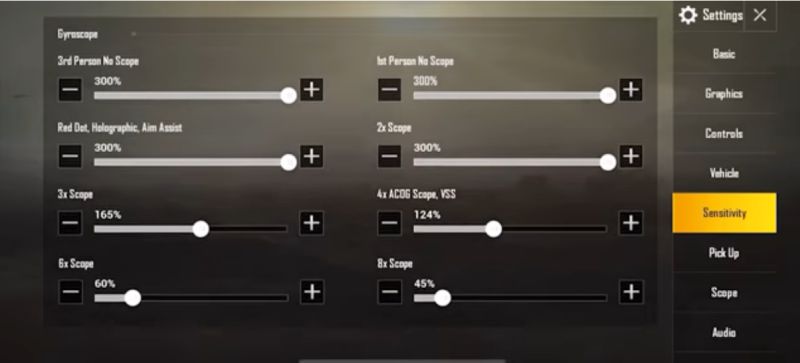 custom hud control 4 jari pubg mobile