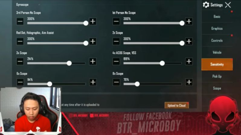 setting gyroscope pubg mobile