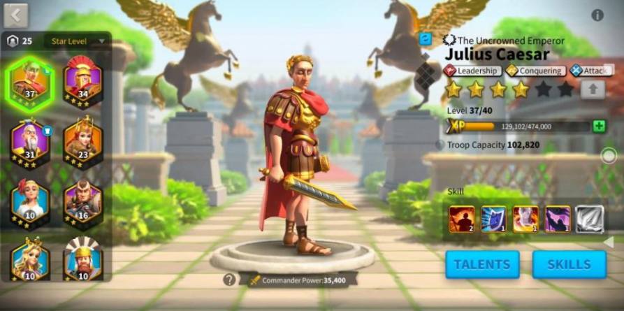 leveling commander rise of kingdom