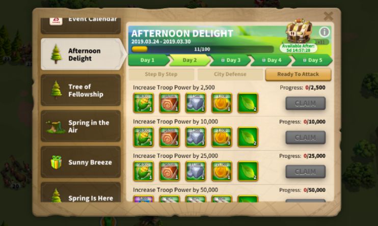 event rise of kingdom