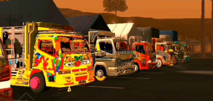 truck cabe dengan menggunakan GTA SA Lite Android MOD