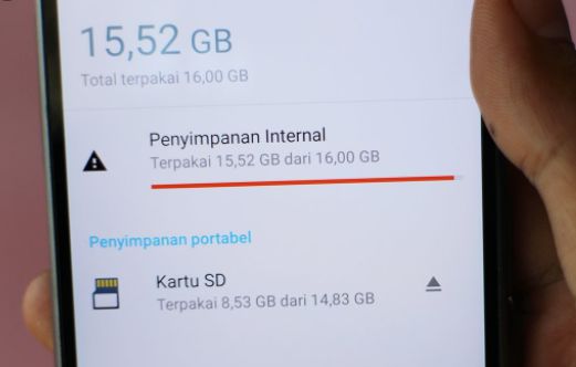 memori internal penuh