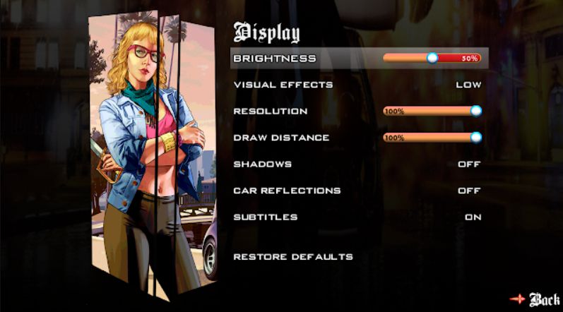 gta sa display setting grafik