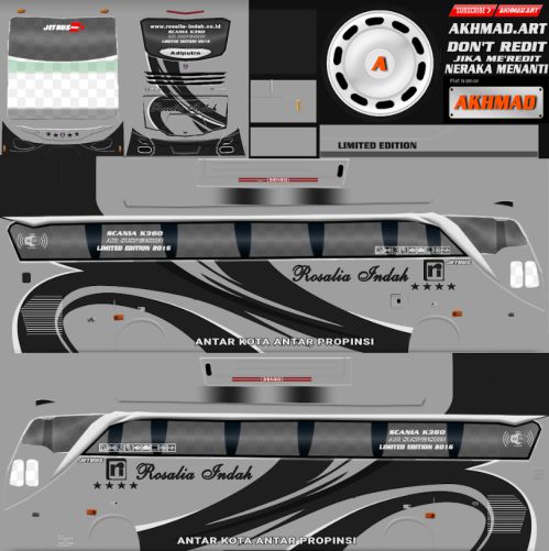 Download Livery Bus Bussid Rosalia Indah