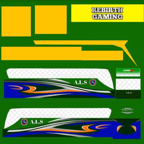 Livery bussid Jetbus 3 ALS