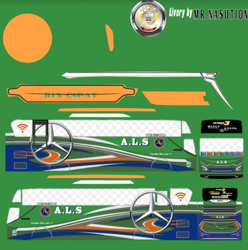 Livery Bussid jb3+ ALS 3D