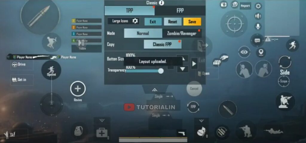 Kode layout & sensitivitas PUBG 4 Jari