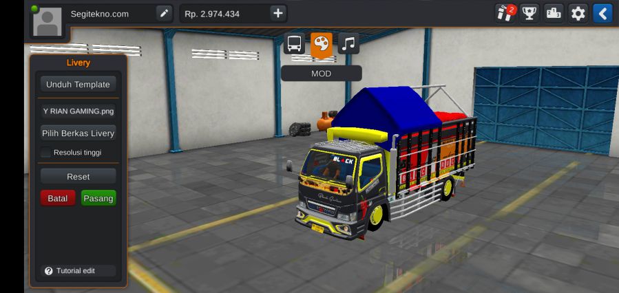 Mod Bussid Truck oleng