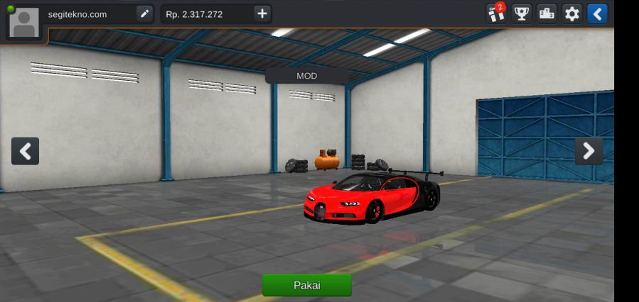 Download Mod Bussid Mobil bugatti