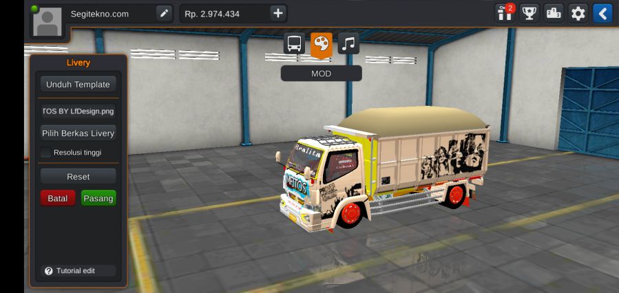 Mod Bussid Truck oleng