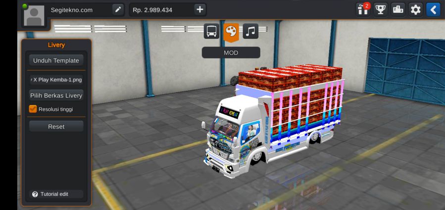 Mod Bussid Truck oleng