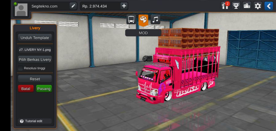 download mod bussid truck