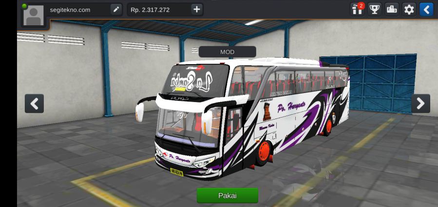Mod bussid full strobo La Samba Haryanto
