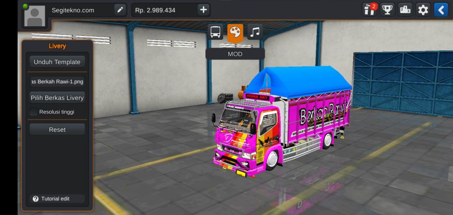 Mod Bussid Truck canter