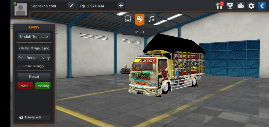 Mod Bussid Truck oleng