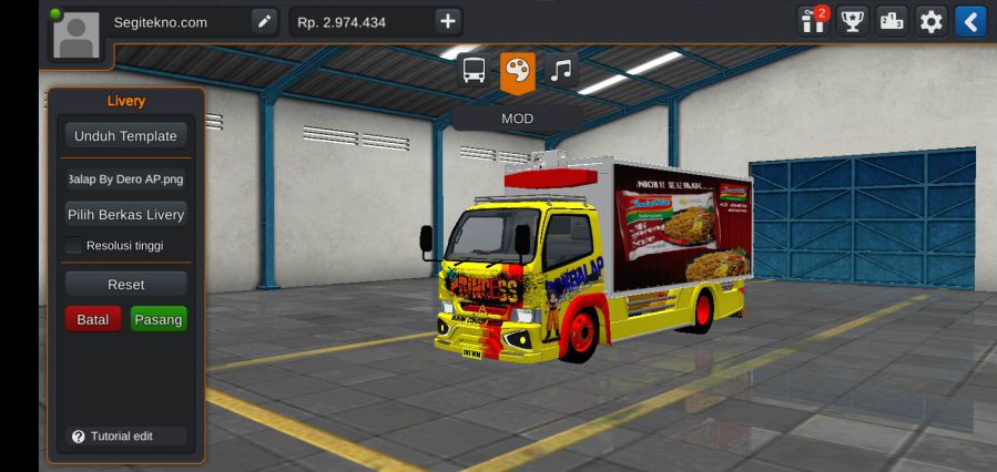 Mod Bussid Truck canter