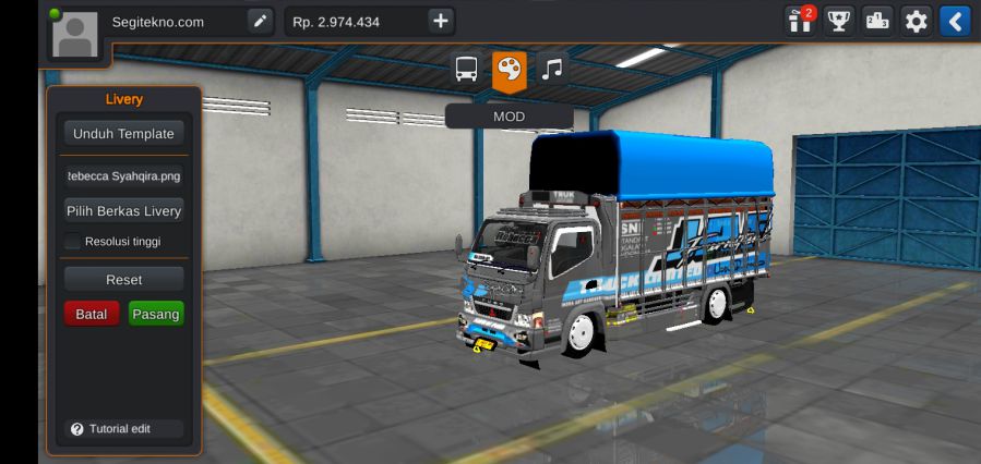 Mod Bussid Truck canter