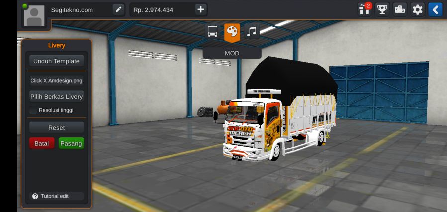 Mod Bussid Truck oleng