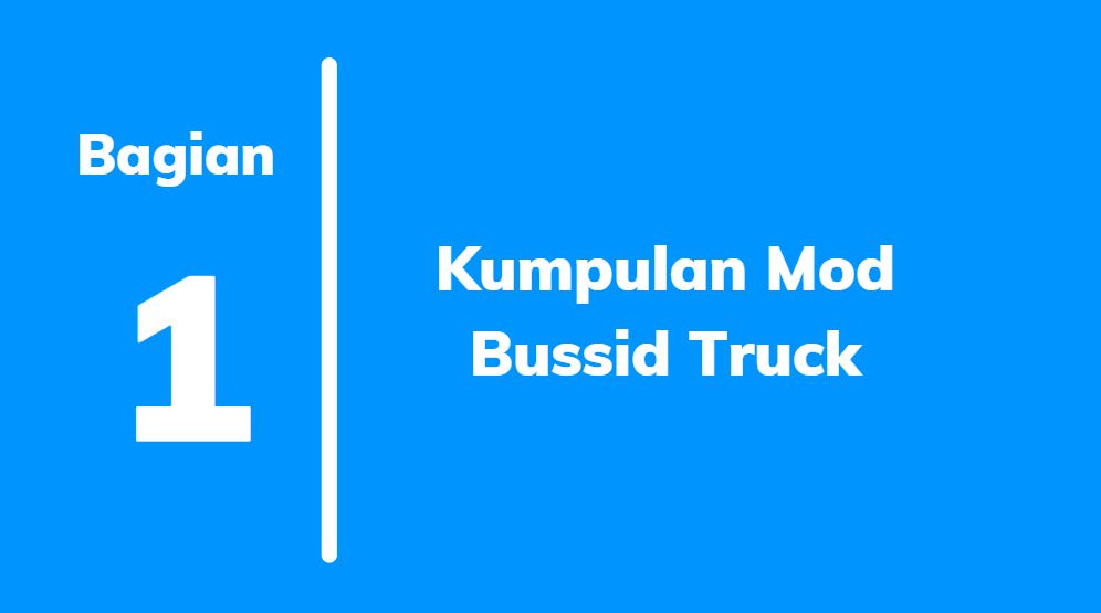 download mod bussid truck
