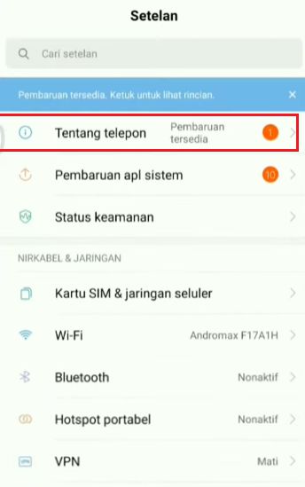 pengaturan smartphone