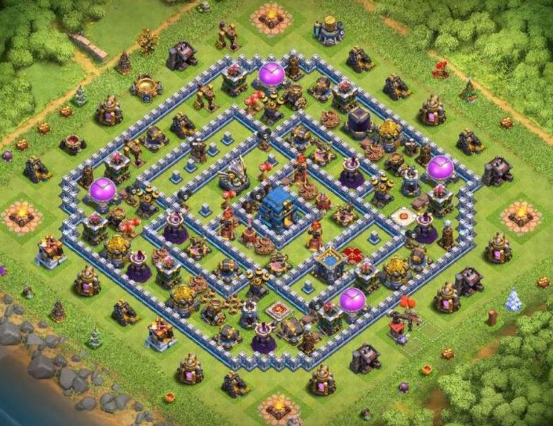 akun th12 coc level max belum dipakai