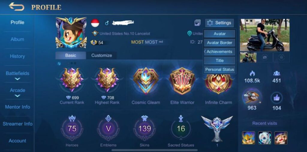 akun mythic ml gratis