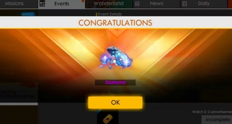 diamond ff gratis