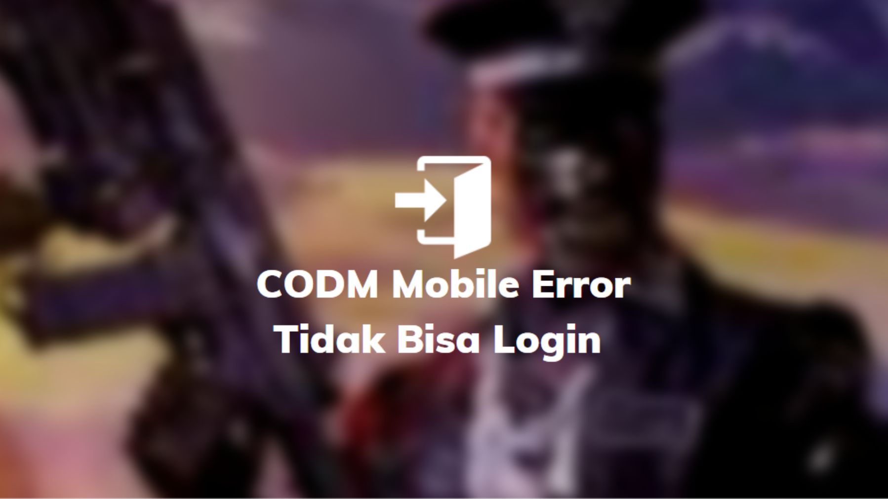 codm tidak bisa login