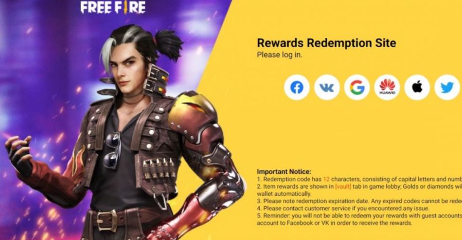 cara memasukan kode redeem free fire